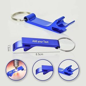 100PCS <b>Personalized</b> Bottle Opener <b>Keychains</b>, Bulk Custom Logo Engraved Text Logo Keychain Can Opener - Product Image 5