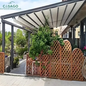 Pérgola Plegable Motorizada de Aluminio <span class=keywords><strong>con</strong></span> Toldo de Tela Acrílica Impermeable, Control Remoto y Sensor de Lluvia - Product Image 5