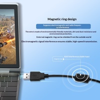 Câble de données blindé à anneau magnétique TPE haute vitesse de 1 m, interface Micro USB pour produits électroniques Android, en stock usine