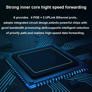 Shenzhen KuWFi Larga Distancia Wifi Conmutado 48V 6 Puertos 100Mbps Poe Conmutadores con 2 Puertos Uplink - Product Image 4