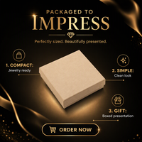 Boîte à bijoux en papier kraft, emballage cadeau à ouverture facile, étui télescopique carré