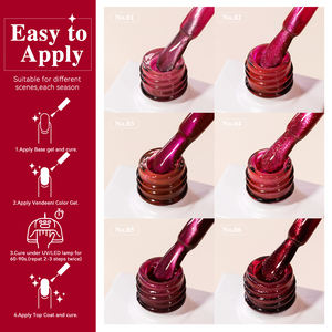 Vendeeni 6 couleurs Fuchsia Perles de verre Cat Eye Gel <span class=keywords><strong>Vernis</strong></span> à ongles Collection TPO HEMA FREE OEM Magnétique Moonlight Cat Eye Gel Polish - Product Image 4