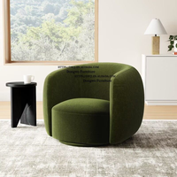 Fauteuil en velours de luxe au design nordique moderne, canapé bouclé avec cadre en bois pour la maison, le bureau ou la chambre à coucher, pour une utilisation dans le salon