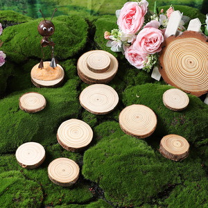 Mystic Arts Wood Slice Coasters Natural Pine Multiple Sizes Craft Decor Base - Product Image 2