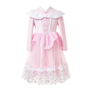 Robe de princesse <span class=keywords><strong>Disney</strong></span> à col Peter <span class=keywords><strong>Pan</strong></span> avec bordure en dentelle pour filles, costume de Noël - Couleur et taille personnalisables - Product Image 2