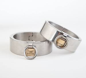 Menottes <span class=keywords><strong>de</strong></span> cheville en acier inoxydable haut <span class=keywords><strong>de</strong></span> gamme pour homme, entraves métalliques BDSM, accessoires <span class=keywords><strong>de</strong></span> fétichisme, outils <span class=keywords><strong>de</strong></span> contrainte pour jeux adultes - Product Image 6