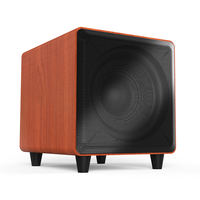 Subwoofer Activo de Madera de 10 Pulgadas para Sistema de Cine en Casa, Sistema de Audio para el Hogar, Altavoz Subwoofer