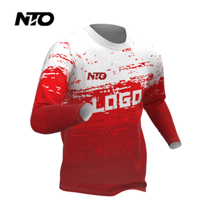 山地自行车下坡赛车服越野摩托车齿轮防晒快干t恤赛车越野服装 - Product Image 4