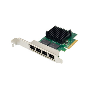 חיים ארוכים באיכות גבוהה I350 AM4 1G 4 יציאת Rj45 PCI Express 1X Ethernet רשת מתאם כרטיס