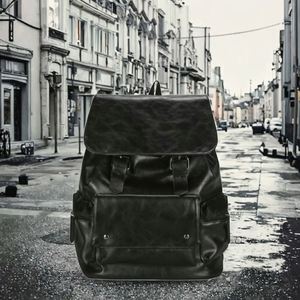 Wholesale <b>Large</b> Capacity Fashion Waterproof Leather Preppy Laptop <b>Backpack</b> for College Students PU Zipper for Travel <b>School</b> Use - Product Image 3
