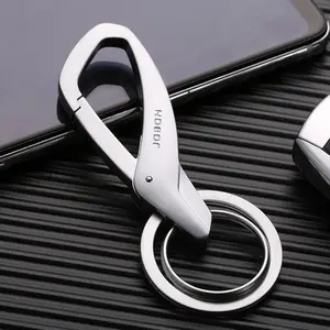 בסיטונאות מפתח טבעת מחזיק keyring-באיכות גבוהה מפתח טבעת מתכת Keyring גברים של נירוסטה Keychain מפתח מחזיק חגורת אבזמי Chaveiro רכב מפתח שרשרת