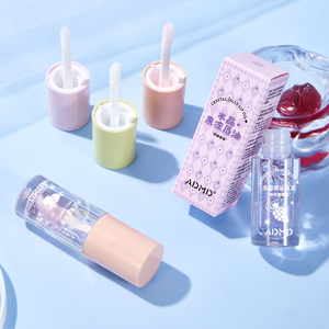Huile à lèvres effet gelée cristalline hydratante, réduit les ridules, en vrac en stock, brillant à lèvres effet miroir repulpant, saveur fruitée, applicateur grand format - Product Image 4