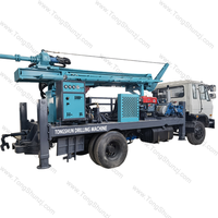 Chine Portable Remorque Forage Eau Puits Foreuse Camions Plate-forme De Forage Rotative 200m