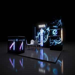 Cabina de luz de aluminio modular personalizada de 10x10 pies, fácil de montar, cabina de feria comercial para exhibición y exposición - Product Image 6