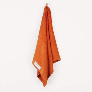 En gros personnalisé <span class=keywords><strong>orange</strong></span> serviettes de bain ensemble main <span class=keywords><strong>serviette</strong></span> gant de toilette usine prix coton serviettes - Product Image 5