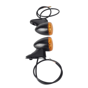 Indicatori di direzione anteriori staffa per Harley Touring CVO Road Glide 2015-2023 <span class=keywords><strong>moto</strong></span> cromato nero indicatore di direzione lampeggiante - Product Image 6