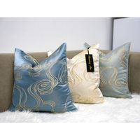 Housse de coussin en Jacquard de luxe de haute qualité, nouveau Design, taie d'oreiller décorative pour canapé