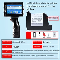 Printer Inkjet Genggam Manual 600dpi Efisien dengan Layar Sentuh dan Baterai Isi Ulang untuk Penggunaan Pabrik