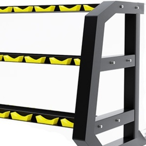 Fabricantes domésticos comerciales al por mayor estante para Mancuernas fuente D 3 capas 12 pares estante de almacenamiento para Mancuernas estante para Mancuernas de fitness - Product Image 3