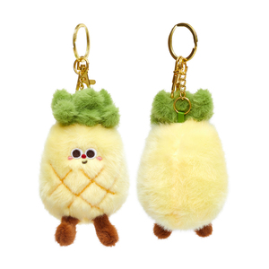 Llavero de Peluche Relleno de Manzana, Plátano, Maíz, Piña y Caqui - Product Image 3
