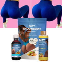 Kit d'augmentation des hanches OEM/ODM, poudre de prise de poids 400g, huile de Maca Plus pour le façonnage des hanches à la pêche 250ML + sirop 200ML