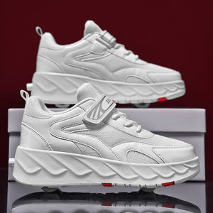 <span class=keywords><strong>Cema</strong></span> Fournisseur Chaussures de sport pour enfants avec <span class=keywords><strong>4</strong></span> roulettes Chaussures de patin à roulettes pour la marche en plein air et le sport Roues rétractables - Product Image 6