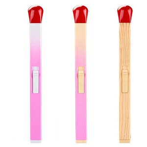 Sáng Tạo Windproof <span class=keywords><strong>Torch</strong></span> Lighter Red ngọn lửa que diêm hình dạng bơm lại nhẹ hơn - Product Image 2