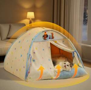 Maison chaude d'hiver toutes saisons Tente universelle semi-fermée pour chats et chiens - Product Image 5