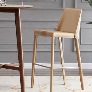 Chaises de bar de restaurant de design moderne, tabourets de bar, chaise haute en cuir pour table de bar - Product Image 5