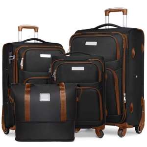 OEM/ODM Discount Wholesale 4-<b>Wheel</b> TSA <b>Lock</b> Iron Trolley Travel Suitcase Luggage Set Lightweight Waterproof Luxury Polyester - Product Image 2