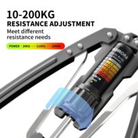 Expansor de Pecho Hidráulico Ajustable de 10-200 kg, Venta al por Mayor de Fábrica, Fortalecedor Corporal para Gimnasio en Casa, Ejercitador de Brazos