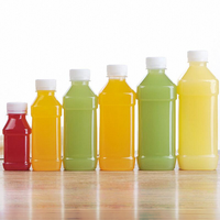 Bouteille vide pour jus frais et boissons, en PET carré, avec bouchon à vis, impression sérigraphique, 250 ml et 500 ml, vente en gros OEM/ODM à prix abordable