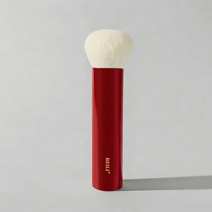 Ensemble de pinceaux de maquillage en aluminium <span class=keywords><strong>rouge</strong></span>, poils synthétiques véganes, avec virole en aluminium épaissie pour le maquillage du visage, des lèvres et du <span class=keywords><strong>correcteur</strong></span> - Product Image 1
