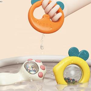 2025 bebé sonajero mordedor recién nacido lindo diseño mano sacudiendo campana almacenamiento maleta juego bebé sonajeros y mordedores juguete - Product Image 3