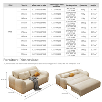 Canapé-Lit Électrique en Tissu Télécommande Sans Fil Chaise Longue Coulissante Inclinable Convertible Pliable avec Rangement pour Salon