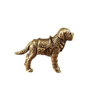 1 pièce, Meilleure vente : Figurine décorative de chien <span class=keywords><strong>Labrador</strong></span> Retriever rétro en laiton et cuivre pour bureau - Product Image 6