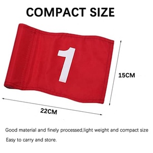 Chất Lượng Cao Tùy Chỉnh In Logo Nylon Mini Đặt Màu Xanh Lá Cây Golf Pin Cờ Xách Tay Golf Mục Tiêu Cờ - Product Image 2