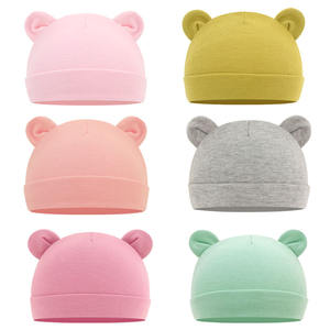 Chapeau de bébé mignon <span class=keywords><strong>Bonnet</strong></span> de nouveau-né en coton doux élastique casquette de bébé pour filles garçon chapeaux de nouveau-né photographie accessoires <span class=keywords><strong>Bonnet</strong></span> de bébé accessoires - Product Image 2