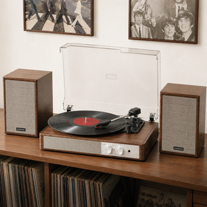 <span class=keywords><strong>Tourne</strong></span>-<span class=keywords><strong>disque</strong></span> vinyle avec haut-parleurs stéréo, streaming BT, <span class=keywords><strong>tourne</strong></span>-<span class=keywords><strong>disque</strong></span> vintage en bois, système audio domestique - Product Image 2