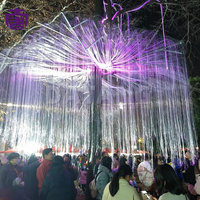 Lampes à fibres optiques pour arbres, IP65, étanches, décoratives pour jardin, parc, festival et paysage nocturne