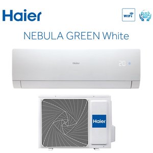 Haier Onduleur Climatiseur NEBULA GREEN WHITE Series 12000 Btu AS35S2SN2FA R-32 Wi-Fi intégré Classe A ++ - Product Image 3