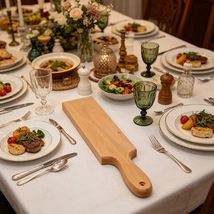 Tagliere in Legno Personalizzabile e Resistente con Manico, Tagliere Riutilizzabile Multiuso per Frutta, Pane e Formaggi - Product Image 5