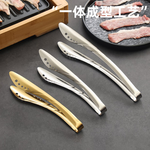 Stainless Steel Barbecue Tongs 304 Multipurpose Kitchen Tool For Steak Hot Pot Dessert Use Durable Design - Product Image 4
