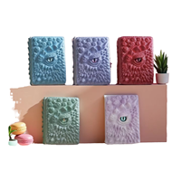 Buku Diary A5 Warna Macaron Lucu Terlaris, Sampul Resin Mata Naga Kristal Baru yang Menggemaskan, Hadiah 110 Lembar