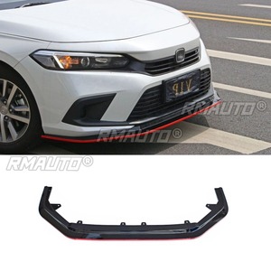 Car Front Bumper <b>Lip</b> Diffuser Spoiler Glossy Black Modification Part for Honda 11th Gen Civic 22 Bumper Protector Car Accessorie - Product Image 2