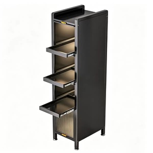 Metal <strong>Tall</strong> Living Room Storage Rack 5-layers Slim Pull-Out Metal Freestanding Unit Cabinet <strong>Narrow</strong> Spaces Multi-Tier <strong>Drawers</strong> - Product Image 6