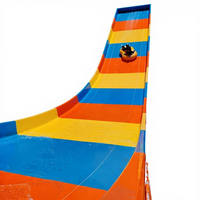 Toboggan aquatique commercial à usage intensif, en PVC, matériau épaissi, anneau de ski nautique gonflable, radeau léger, 100 kg