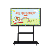 Pizarra Interactiva Inteligente LCD Android de 86 Pulgadas con Pantalla LCD Blanca y Marco Negro para Escuela y Oficina, Pizarra Digital con Pantalla Táctil