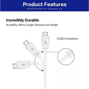 Hot bán Type-C USB sạc cáp 1.2m PVC nhanh cáp dữ liệu cho samsung loại C 1m Cáp dữ liệu phong cách ban đầu - Product Image 5
