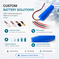 Аккумулятор для ирригатора 3.7V 2000mAh 18650, литий-ионный, перезаряжаемый, с разъемом для стоматологического ирригатора/зубной нити-флоссера